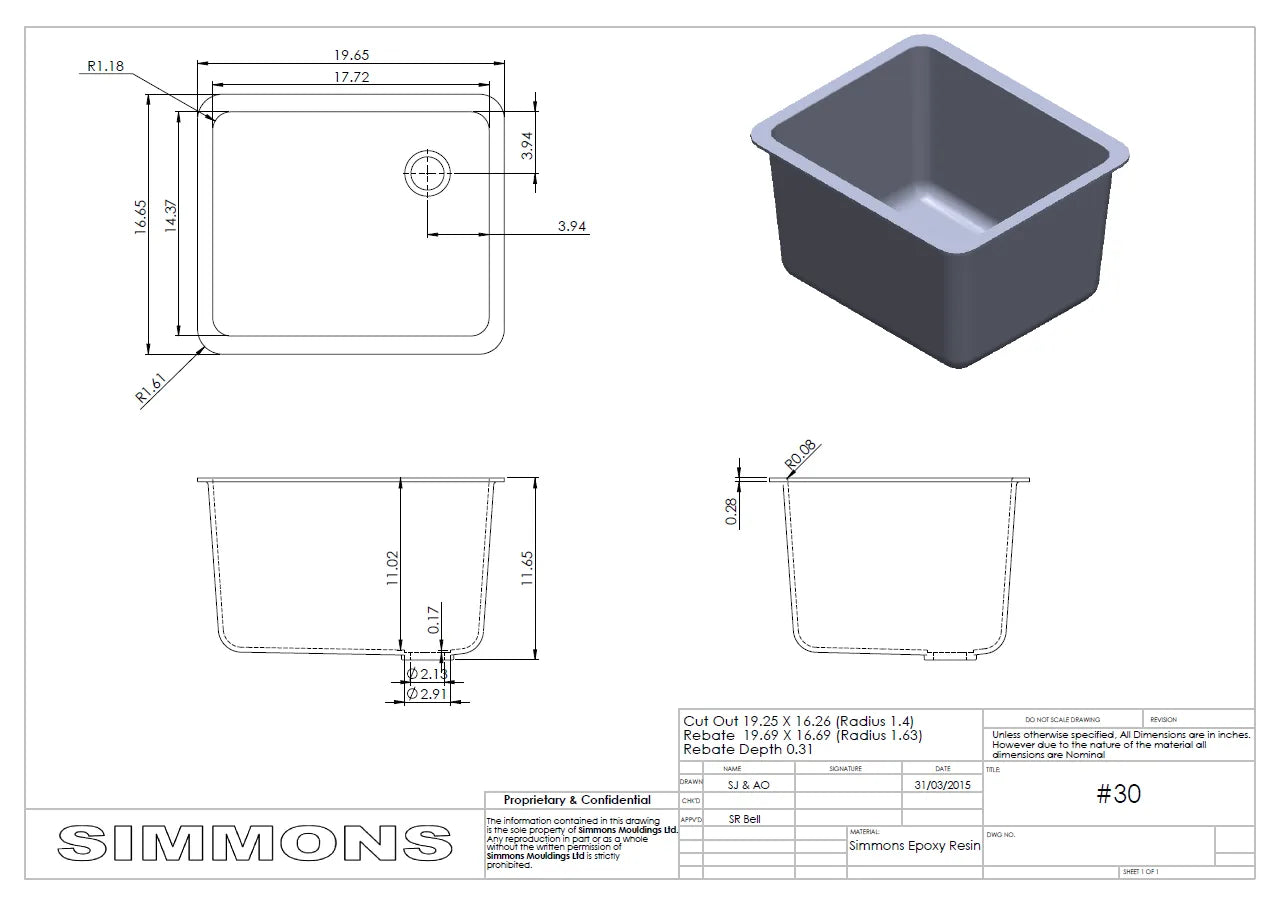 Simmons #30 Sink